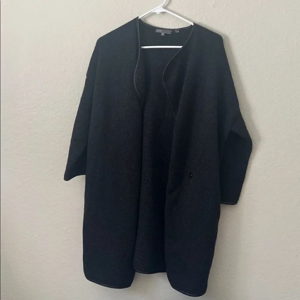 Vince Charcoal Wool/Yak/Alpaca/Cashmere Mix Cardigan